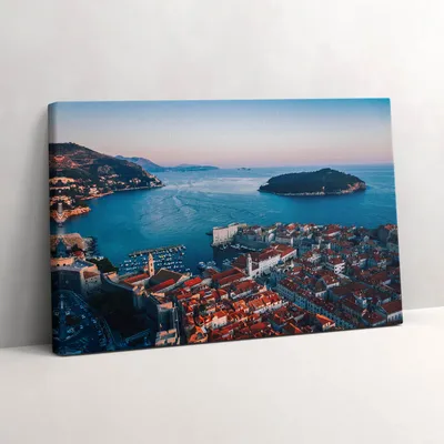 Produktbild von Aussicht in Kroatien – Leinwandbild Wandbild – 60x40 cm – Leinwandbilder – Wandbilder – Schlafzimmer – Flur