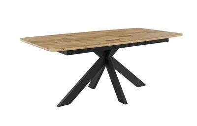 Produktbild von Esstisch ORLO, Stilvoller Esszimmertisch, Design Tisch für Esszimmer [NICHT ausziehbar - Eiche Retro]