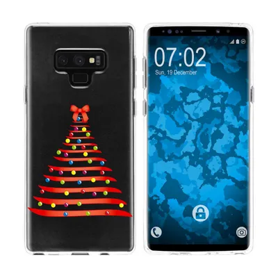 Produktbild von PhoneNatic Case kompatibel mit Samsung Galaxy Note 9 Silikon-Hülle X Mas Weihnachten Weihnachtsbaum M1