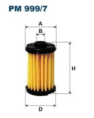 Produktbild von FILTRON KRAFTSTOFFFILTER Filtereinsatz PM 999/7
