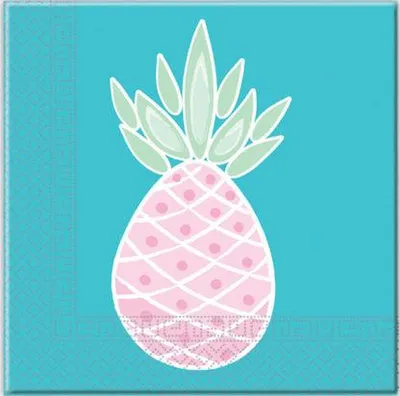 Produktbild von 20 Ananas Augenblick Servietten 33cm