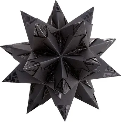 Produktbild von folia Faltblätter Bascetta-Stern Elegance 95 x 95 mm schwarz