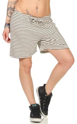 Produktbild von Damen Sommer Freizeit Shorts kurze Hose Hotpants locker; Beige-Braun S