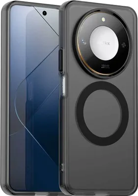 Produktbild von Magnetisch Hülle für Honor X60, Schlank Durchscheinend Matt Stoßfest Handyhülle Schwarz