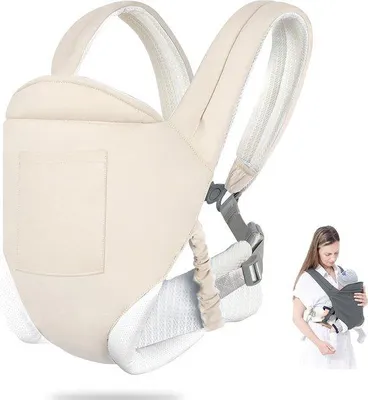 Produktbild von Kinderträger - Komfortabel - Opbergfächer - Babyträger von der Geburt an - Tragebeutel - Ergonomischer Tragebeutel - Bauchträger