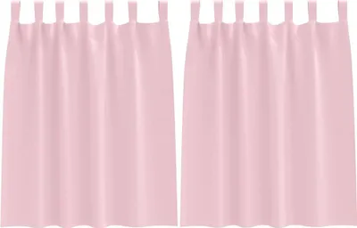 Obrázok produktu pre vidaXL Zatemňujúce závesy s krúžkami 2 ks baby pink 140 x 140 cm