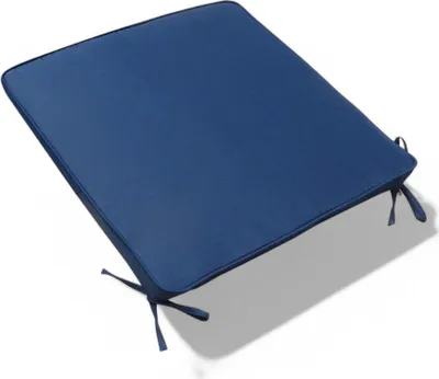 Produktbild von Polyester Sitzkissen mit abnehmbarem Bezug groß dunkelblau 45x50 cm