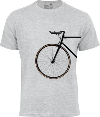 Produktbild von Cotton Prime® T-Shirt Bike Lover - Vorderrad M Grau