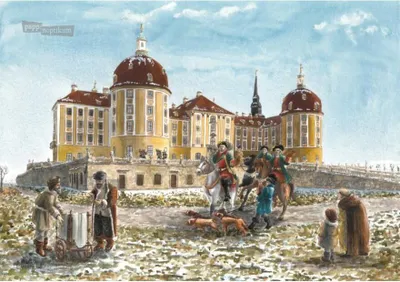 Image de Mini-calendrier de l'Avent « Château de Moritzburg » avec motif « Change-moi »