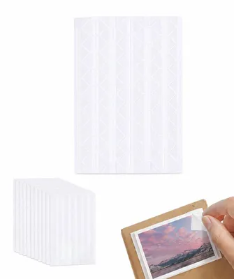 Productafbeelding van 1020 stuks transparante fotohoeken - zelfklevend voor albums en scrapbooking