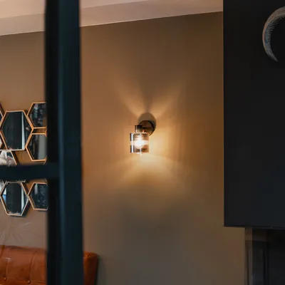 Produktbild von QAZQA - Art Deco Art Deco Deckenstrahler schwarz mit Rauchglas verstellbar - Laura I Wohnzimmer I Schlafzimmer - Rund - LED geeignet E27