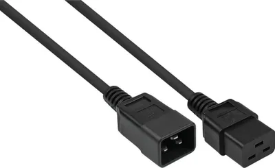 Obrázek produktu pro Kabelmeister SK2090-S010, 1 m, IEC C20, IEC C19, H05VV-F3G, 250 V, 16 A