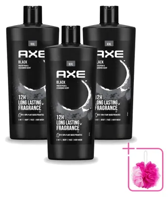 Produktbild von 3 x AXE Black Duschgel - 700 ml - Sparpackung - 3 Stücke