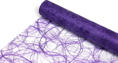 Produktbild von JULANO Sizoweb Original Tischläufer Tischband zur Dekoration (30cm breit, WAVE (Wellenschnitt), 20m lang, Farbe: purple)