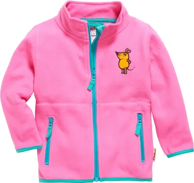 Zdjęcie produktu dla Bluza polarowa Playshoes, uniseks, dla dzieci, do noszenia na zewnątrz, kolor różowy, wzór "Myszka", rozmiar 128