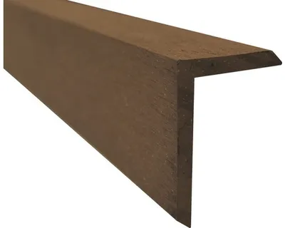 Obrázok produktu pre Ukončovacia lišta na terasové dosky WPC Unvoc 2200 x 60 x 40 mm hnedá matná