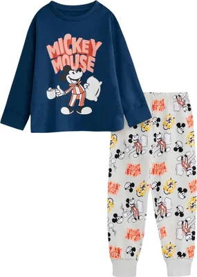 Produktbild von Disney - Schlafanzug mit langer Hose für Jungen, Langärmlig NS9667 (122) (Blau)