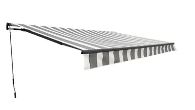 Obrázek produktu pro Kloubová markýza, 400 x 250 cm, šedo-bílá