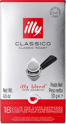 Produktbild von Illy 7998, Kaffeepad, Espresso, Medium geröstet, 18 Tassen, Mehrfarbig, Illy