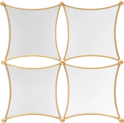 Zdjęcie produktu dla o Ferretti lustro ścienne Jalo 68x3,5x68 cm złote