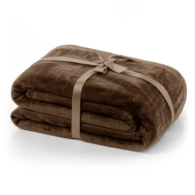 Produktbild von Kuscheldecke Tagesdecke Weich Wohndecke Sofadecke Decke  240 GSM Mic 150x200 cm Braun