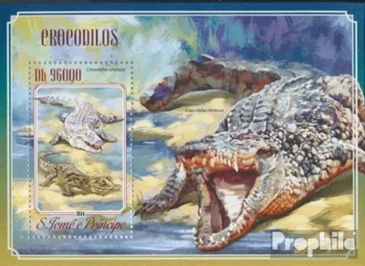 Produktbild von Briefmarken Sao Tome e Principe 2014 Mi Block 1017 (kompl. Ausgabe) postfrisch Krokodile