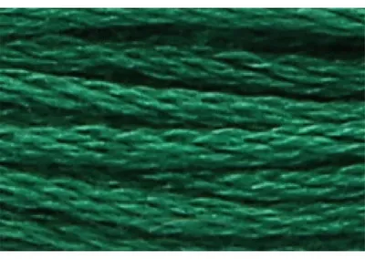 Image de Fil à tricoter Anchor Sticktwist, 8 mètres, écheveau bleu-vert, en coton, couleur 923, 6 fils