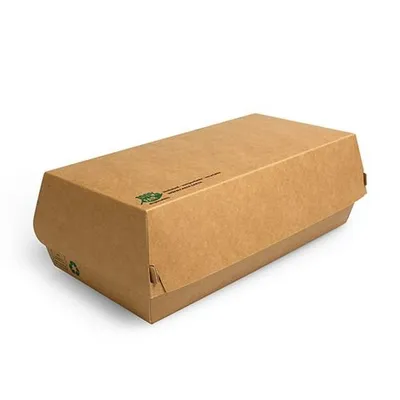 Produktbild von Baguetteboxen, Pappe "pure" 7,5 cm x 10,7 cm x 22 cm braun "100% Fair" groß
