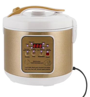 Image de Fermenteur pour ail noir - Boîte de fermentation automatique intelligente - Volume 6 l - Puissance 90 W - Tension 220-240 V - Pour yaourt, natto, riz - Or