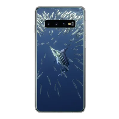 Produktbild von MuchoWow® Handyhülle Schutzhülle Hülle für Samsung Galaxy S10 Fisch - Schwertfisch - Wasser Silikon Softcase Handy Hülle - Handytasche
