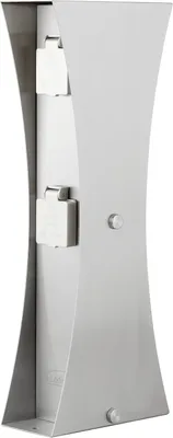 Produktbild von Ledino Steckdosensäule 4er Connect D4, Edelstahl Außen Design-Stromsäule
