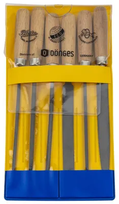 Obrázek produktu pro Sada pilníků Dönges, 6 kusů, délka 100 mm, typ H 2 (pilník)