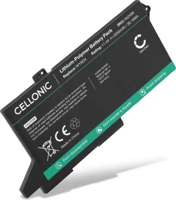 Produktbild von CELLONIC 1x Akku für Notebook Kompatibel mit Dell Latitude 5420, Latitude 5520, Precision 3560, WY9DX - (3350mAh, 11.4V)