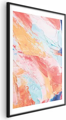 Produktbild von Posterpapier Poster - Colorful Harmony - dynamic color transitions in pastel tones 21x30 cm Muster a-B-10125-ao-a