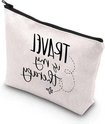 Produktbild von Reise-Make-up-Tasche weiß mit Reißverschluss