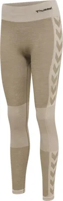 Produktbild von HUMMEL hmlCLEA SEAMLESS MID WAIST TIGHTS, CHATEAU GRAY/DRIFTWOOD MELANGE, XS