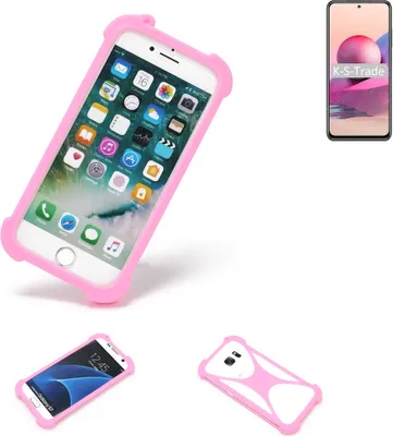 Produktbild von K-S-Trade Handy Hülle kompatibel mit Xiaomi Redmi Note 10S Schutz Hülle Bumper Silikon Schutz Hülle Cover Case Silikoncase Silikonbumper TPU
