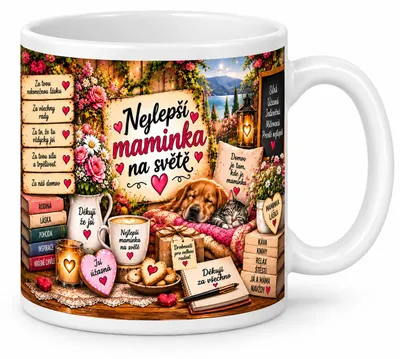 Image de Tasse pour maman – La meilleure maman du monde – 300 ml, Image générée par une IA