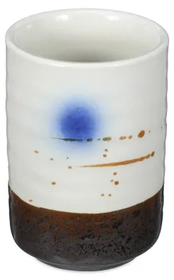 Keramik-Teebecher, Japan-Stil, 250 ml, handbemalt, spülmaschinenfest