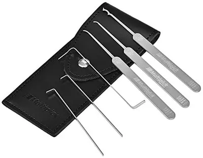 Lockpicking-Set 6-tlg. Elite Minimum-Pickset aus Edelstahl