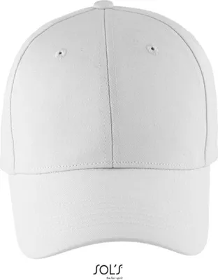 Produktbild von SOLs 03093 | Six Panel Cap Blaze, 6-Panel-Form - Farbe: White - Größe: One Size