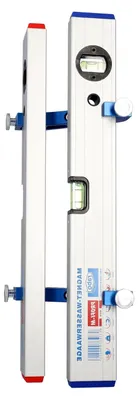 Produktbild von Winkel- und Pfostenwasserwaage mit Pfostenadapter und 40 cm Wasserwaage