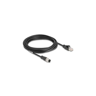Produktbild von Delock Netzwerkkabel - 8-polig M12 (M) zu RJ-45 (M)