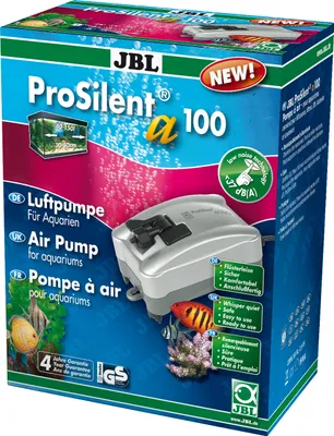 Produktbild von Luftpumpe JBL ProSilent a100 Aquarium Belüfter, Durchlüfter für Süß- und Meerwasser-Aquarien von 40 - 150 l