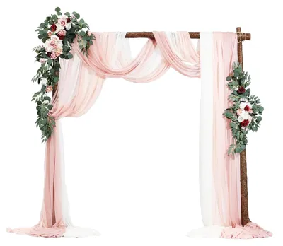 Immagine prodotto di Set di fiori VEVOR per arco di nozze, set di fiori rosa per arco di nozze con tende, per bouquet da cerimonia, decorazione del fondale del ricevimento