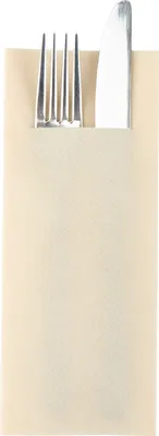 Produktbild von Airlaid Besteckservietten "Pub" Creme, 40 x 33 cm, 75 Stück - Mank