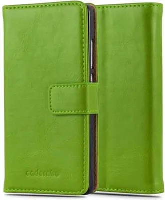 Produktbild von Cadorabo Hülle für Huawei P8 LITE 2015 Schutzhülle in Grün Handyhülle Book Tasche Case Etui Luxury