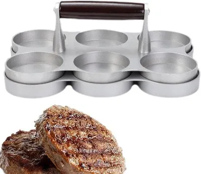 Zdjęcie produktu dla Forma do hamburgerów – aluminium – 23,4 x 15,6 x 9,9 cm