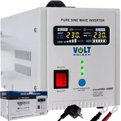Zdjęcie produktu dla Zasilacz UPS SINUS PRO 1000E 12/230V