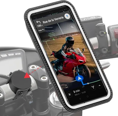 Produktbild von Shapeheart Moto Bundle Handyhalterung 360° Regenfest, 3 Größen